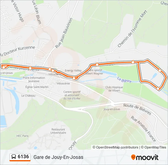 6136 Bus Line Map