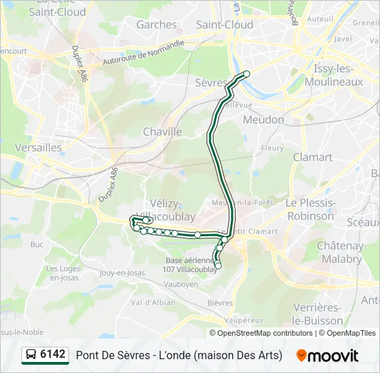 6142 Bus Line Map