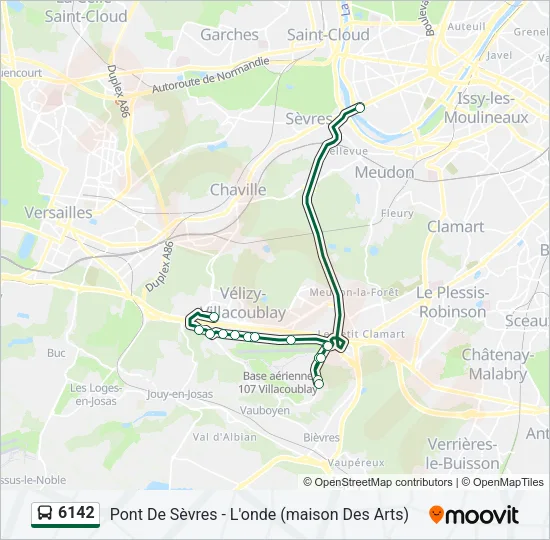 6142 Bus Line Map