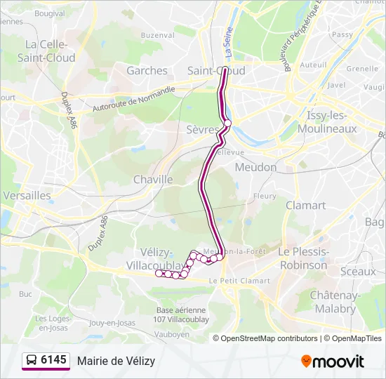 6145 Bus Line Map