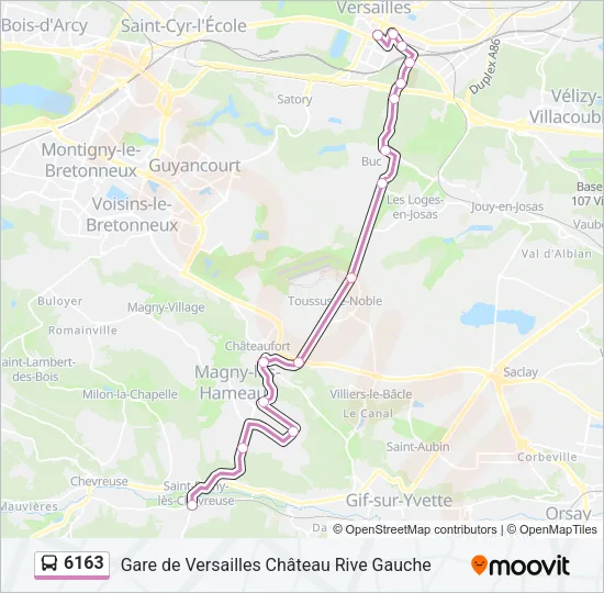 6163 Bus Line Map