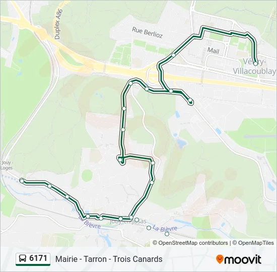 6171 Bus Line Map