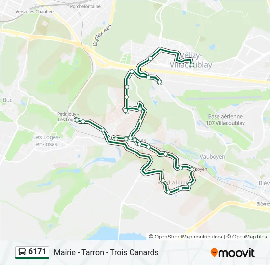 6171 Bus Line Map