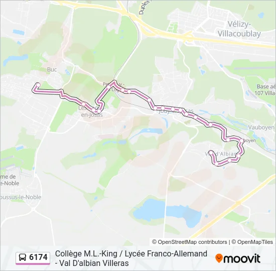 6174 Bus Line Map