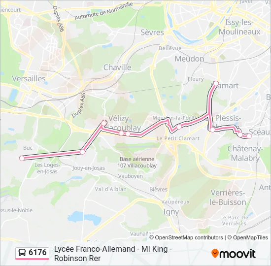 6176 Bus Line Map
