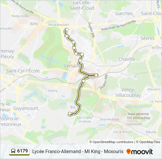 6179 Bus Line Map