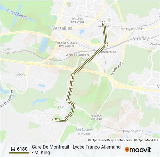 6180 Bus Line Map