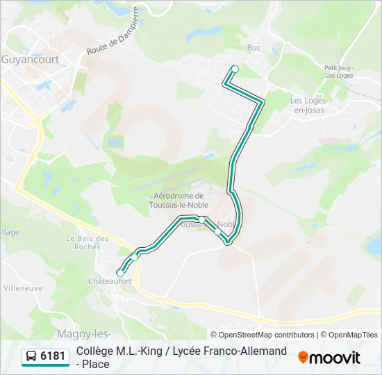 6181 Bus Line Map