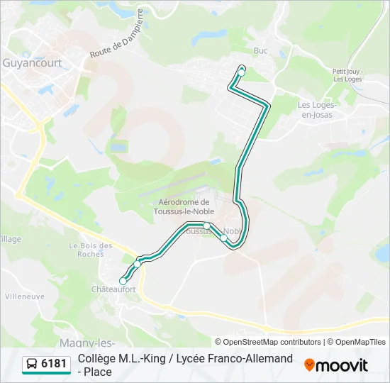 6181 Bus Line Map