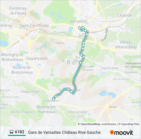 6182 Bus Line Map