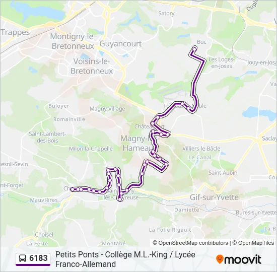 6183 Bus Line Map