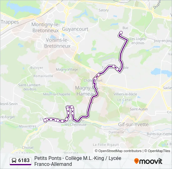 6183 Bus Line Map
