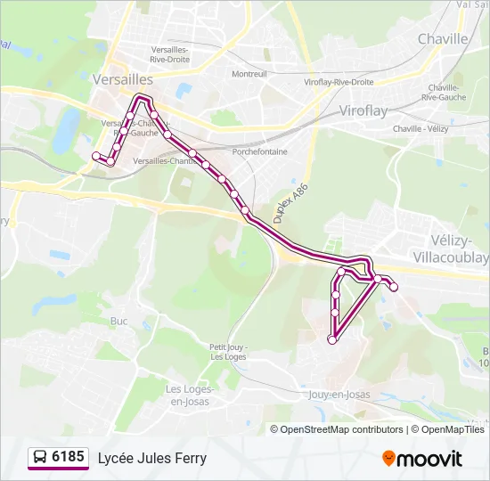 6185 Bus Line Map