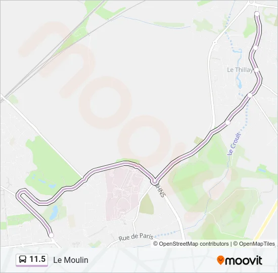 11.5 Bus Line Map