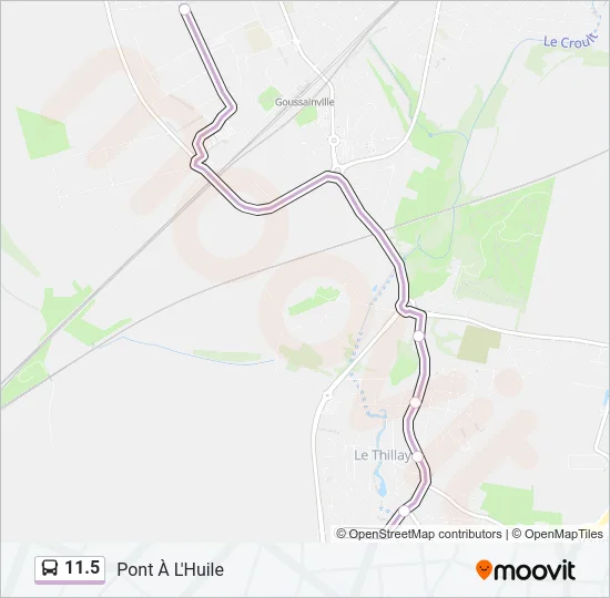 11.5 Bus Line Map