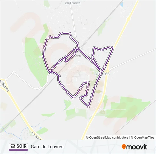 SOIR Bus Line Map