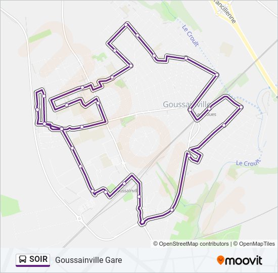 Mapa de SOIR de autobús