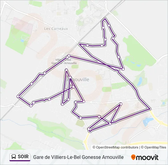 SOIR Bus Line Map