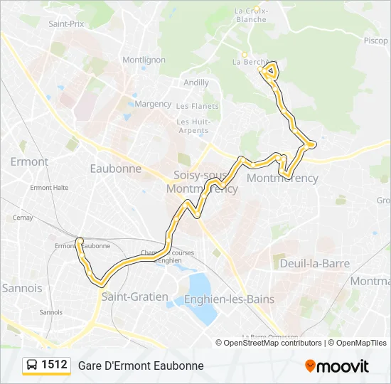 1512 Bus Line Map