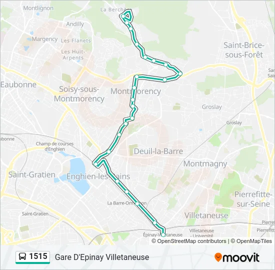 1515 Bus Line Map
