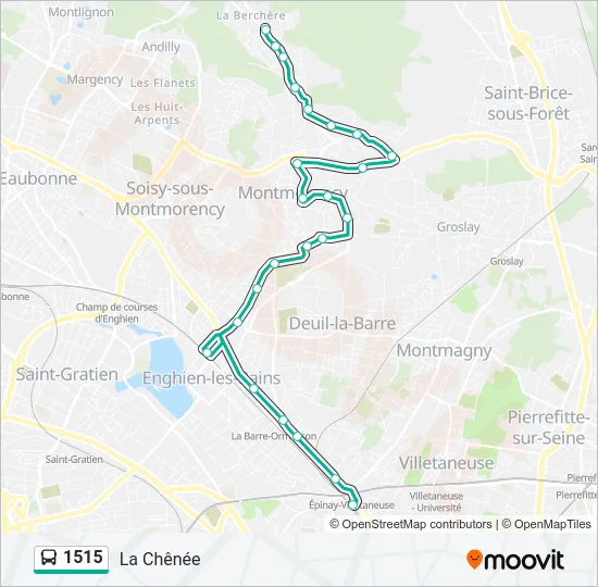 1515 Bus Line Map