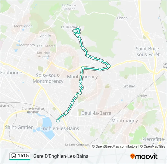 1515 Bus Line Map