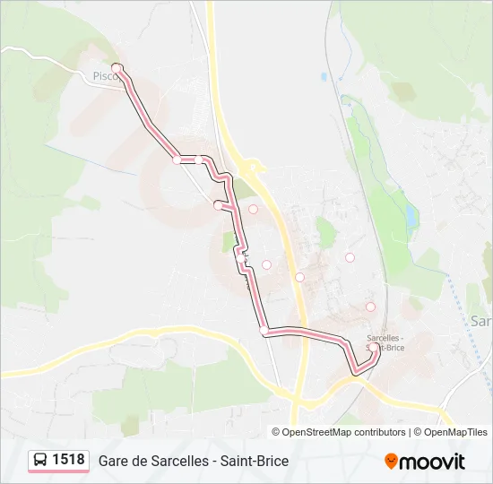 1518 Bus Line Map