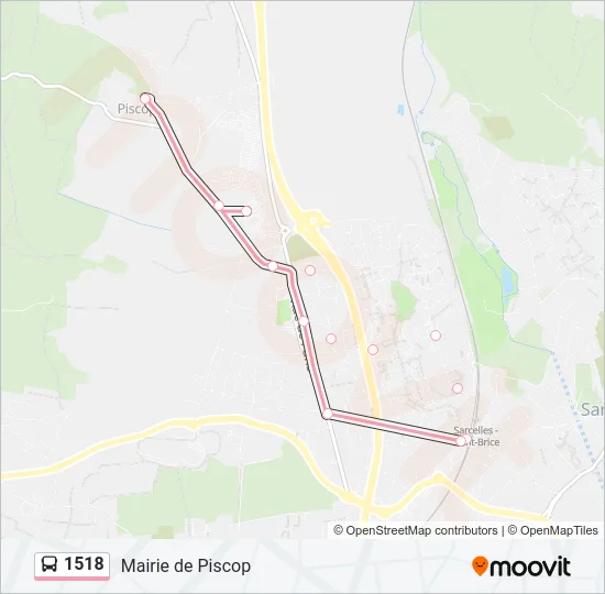 1518 Bus Line Map