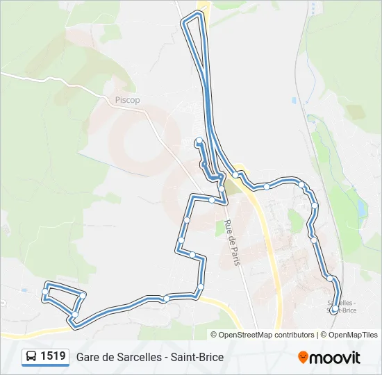 1519 Bus Line Map