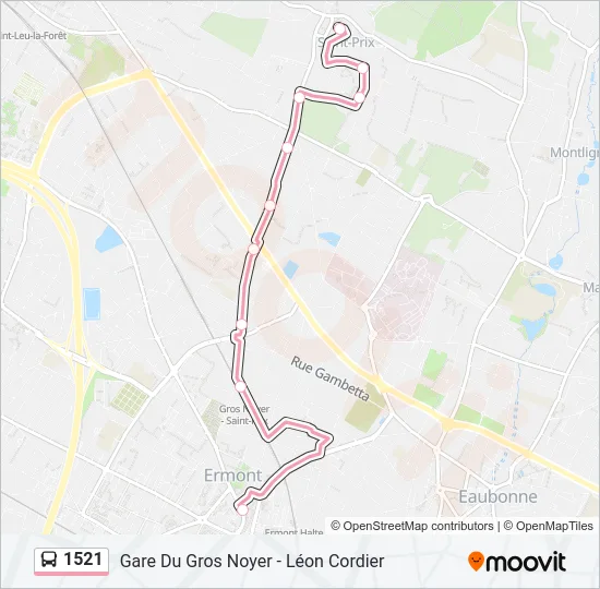 1521 Bus Line Map