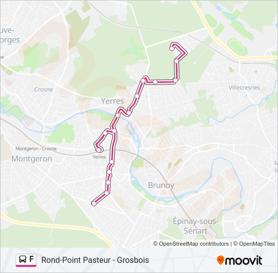 F Bus Line Map