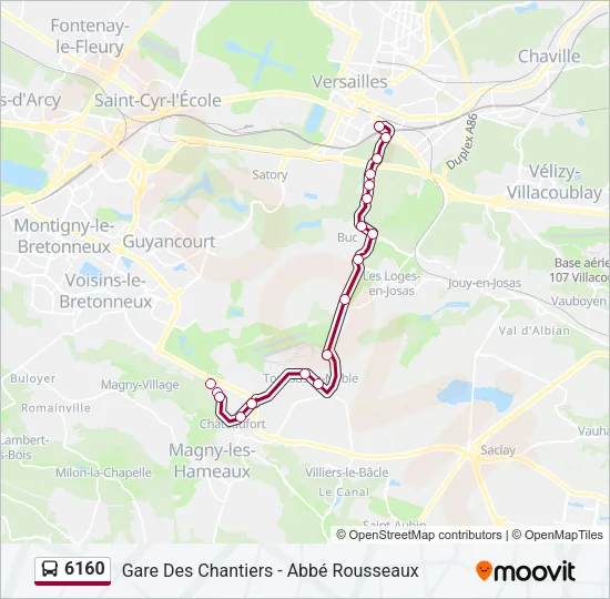 6160 Bus Line Map