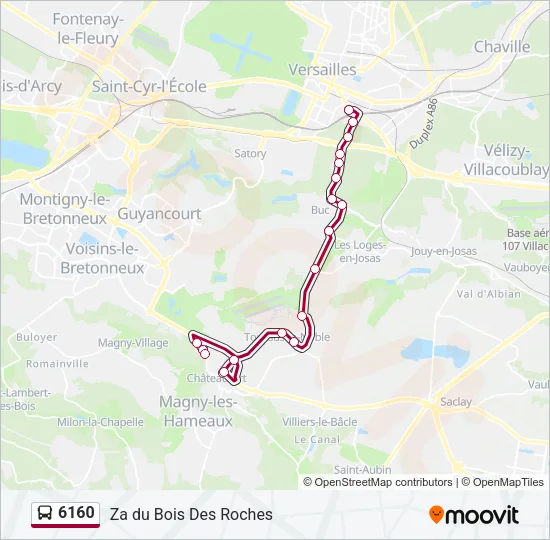 6160 Bus Line Map
