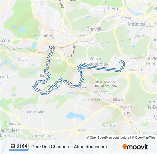 6164 Bus Line Map