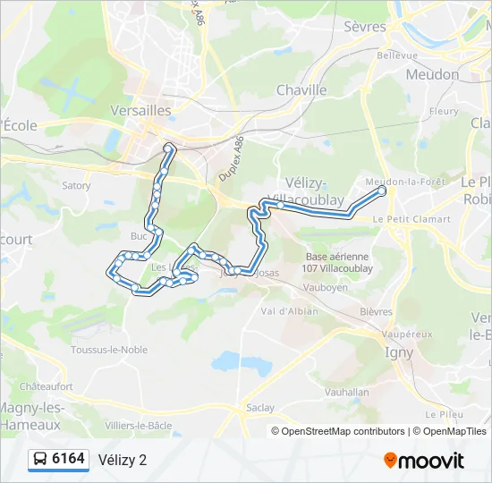 6164 Bus Line Map