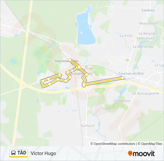 TÀD Bus Line Map
