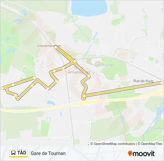 TÀD Bus Line Map