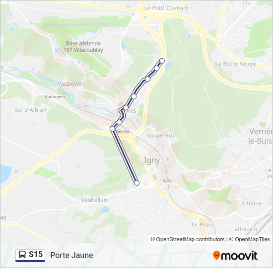 S15 Bus Line Map