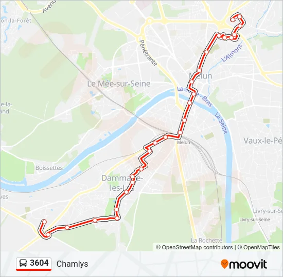 3604 Bus Line Map