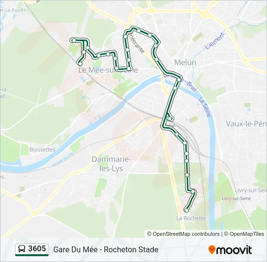 3605 Bus Line Map