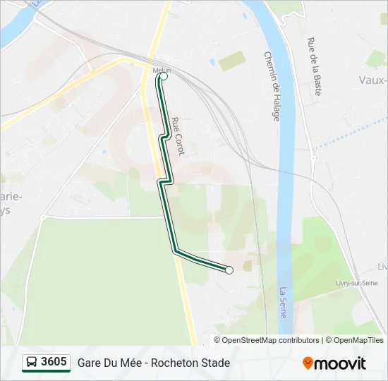 3605 Bus Line Map