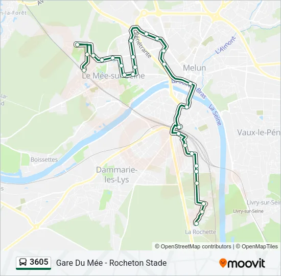 3605 Bus Line Map