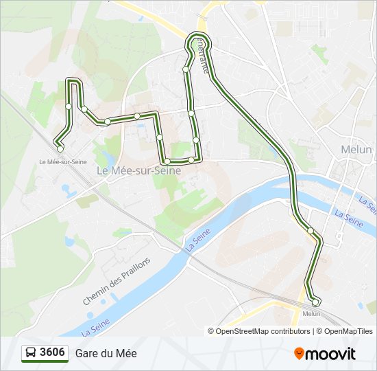 3606 bus Line Map