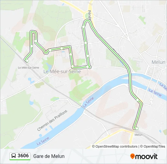 3606 Bus Line Map