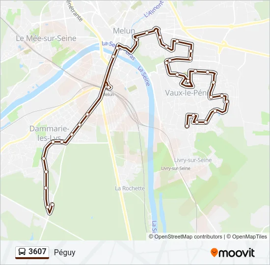 3607 Bus Line Map