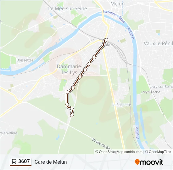 3607 Bus Line Map
