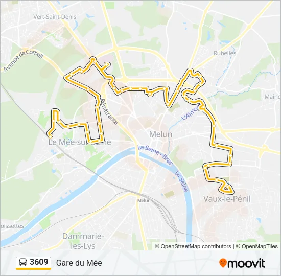 3609 Bus Line Map