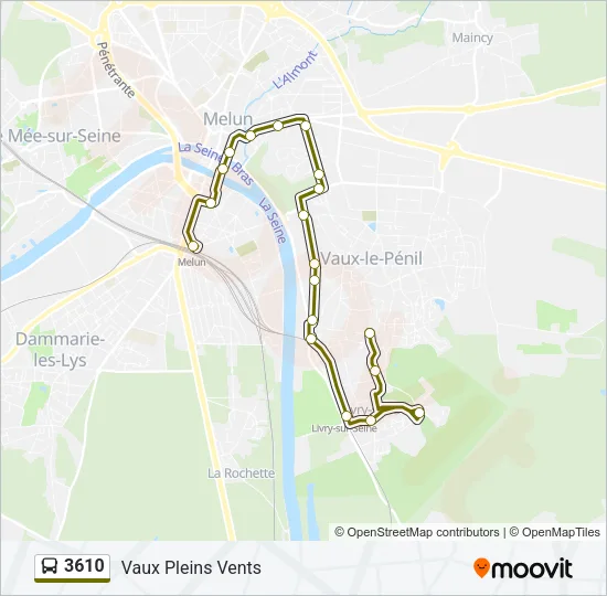 3610 Bus Line Map