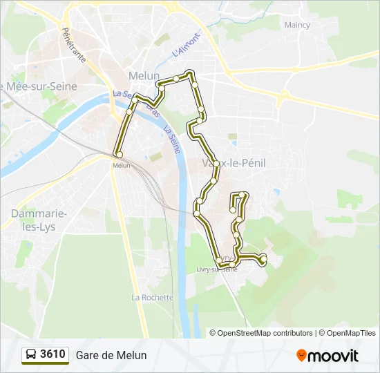 3610 Bus Line Map