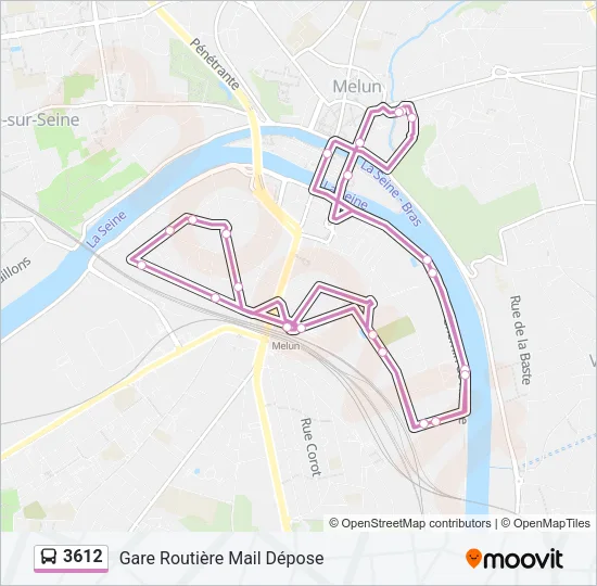 3612 Bus Line Map